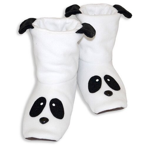 Тапочки Панды белые с черным размер 26-27